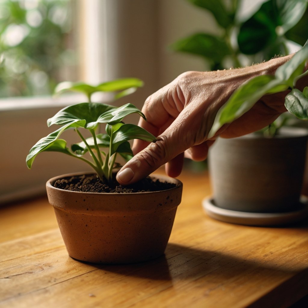 Check the Soil with Your Finger